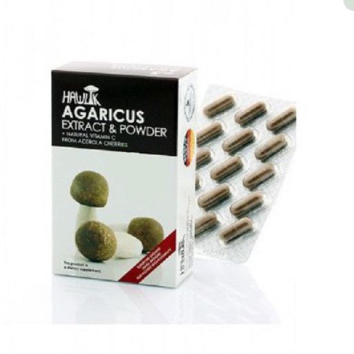 Hawlik Extrait et Poudre d'Agaricus Subrufescens 60 G&eacute;lules