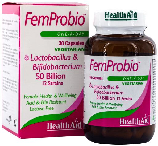 HealthAid FemProbio Probiotiques 30 G&eacute;lules