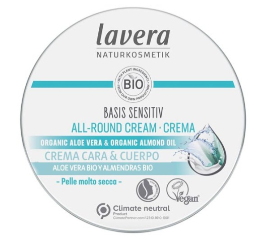 Lavera Sensitiv Base Cr&egrave;me Visage et Corps 150 ml