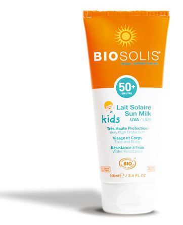 Biosolis Lait Solaire Visage Et Corps Pour Enfants Spf50 100 ml.