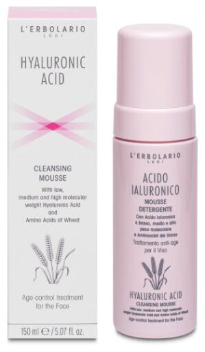 L'Erbolario Mousse nettoyante &agrave; l'acide hyaluronique 125 ml