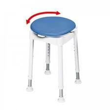 Tabouret pivotant pour bain et douche 32,5 cm