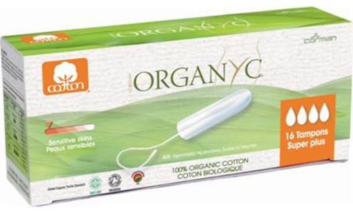 Organyc Tampons 100% Coton Biologique Sans Applicateur 16 Unit&eacute;s