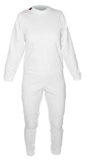 Pyjama anti-couches d&eacute;sinfect&eacute;, longueur compl&egrave;te, blanc, taille S