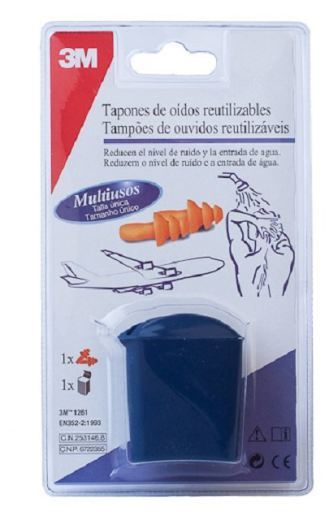 3M Bouchons d'eau r&eacute;utilisables, 1 paire