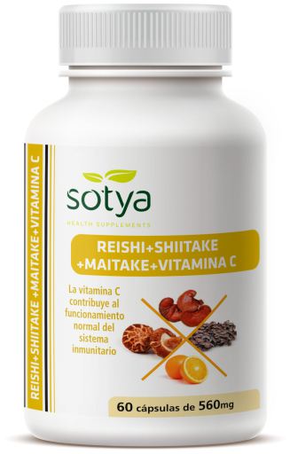 Sotya Reishi Shitake Maitake 60 G&eacute;lules