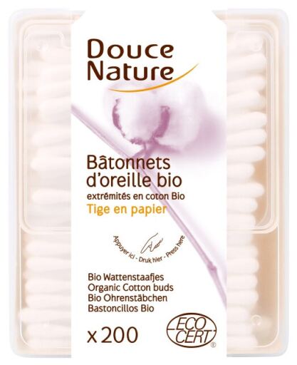 Douce Nature Cotons-tiges 200 unit&eacute;s