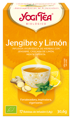 Yogi Tea Th&eacute; au gingembre et au citron 17 sachets de th&eacute;