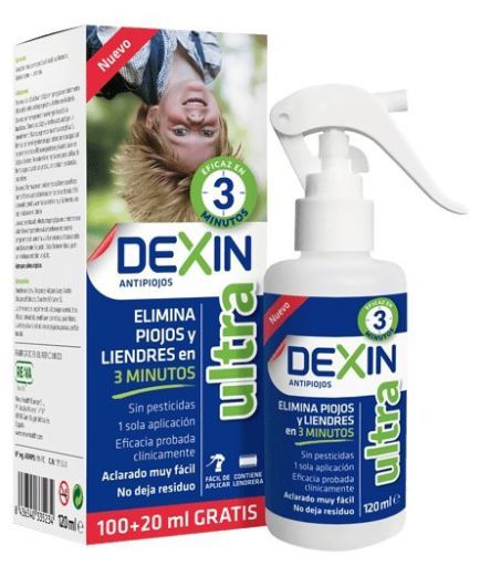 Dexin Spray Anti-poux 120 ml + Lentes