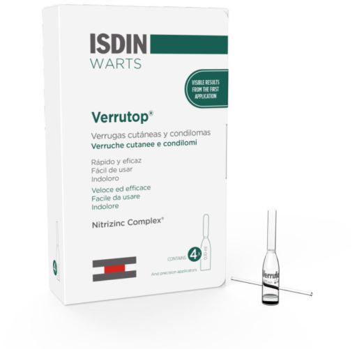 Isdin Verrutop 4 ampoules de 0,10 ml