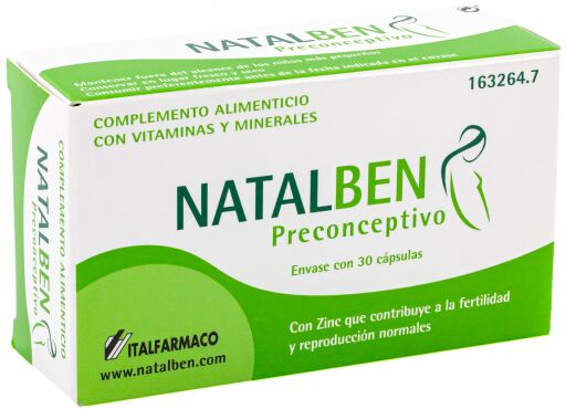 Natalben Natalben Pr&eacute;conceptif 30 G&eacute;lules
