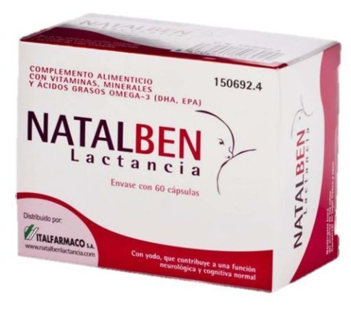 Natalben Natalben Allaitement 60 g&eacute;lules