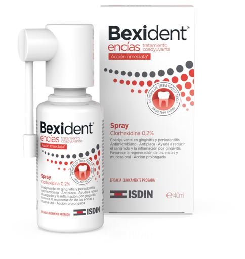 Isdin Spray chlorhexidine pour gencives Bexident 40 ml