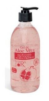 Gel d'aloe vera &agrave; la grenade 500 millilitres pour peaux sensibles sans &eacute;lasticit&eacute; ni fermet&eacute;