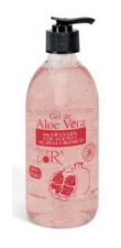 Gel d'aloe vera &agrave; la grenade 500 millilitres pour peaux sensibles sans &eacute;lasticit&eacute; ni fermet&eacute;