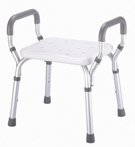 Garcia 1880 Banc de salle de bain en aluminium avec accoudoirs