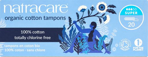 Natracare Tampons Bio Sans Applicateur Super 10 Unit&eacute;s