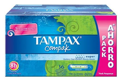 Tampax Compak Super Tampon 36 Unit&eacute;s