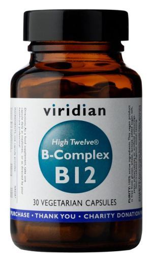 Viridian High Twelve B-Complex B12 30 G&eacute;lules V&eacute;g&eacute;tales