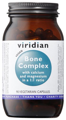 Viridian Complexe osseux avec calcium et magn&eacute;sium 90 capsules v&eacute;g&eacute;tales