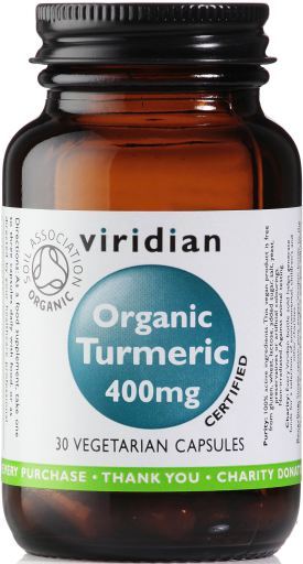 Viridian Curcuma Bio 400 mg 30 G&eacute;lules V&eacute;g&eacute;tales