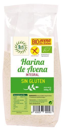 Sol Natural Gruau Bio Sans Gluten 500 gr