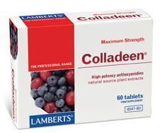 Lamberts Colladeen 160 mg prot&egrave;ge et r&eacute;pare le collag&egrave;ne naturel 60 comprim&eacute;s