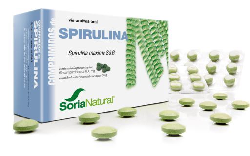 Soria Natural Spiruline 60 Comprim&eacute;s