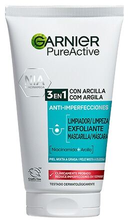 Garnier Gel Nettoyant Actif Pur 3 en 1 150 ml