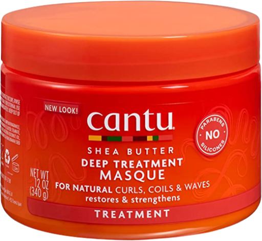 Cantu Masque de soin profond au beurre de karit&eacute; pour boucles, boucles et ondulations 340 g