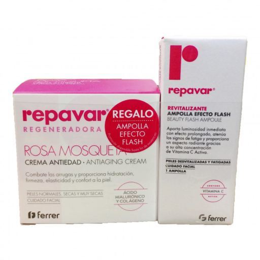 Repavar Cr&egrave;me anti-&acirc;ge + ampoule flash