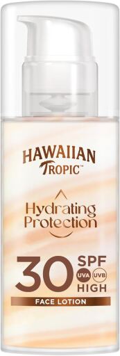 Hawaiian Tropic Lait Solaire Visage Hydratation Soie SPF30 50 ml
