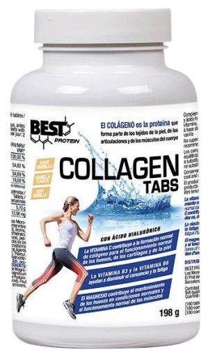 Best Protein Collagen Tabs 180 Comprim&eacute;s 1100 mg Vanille