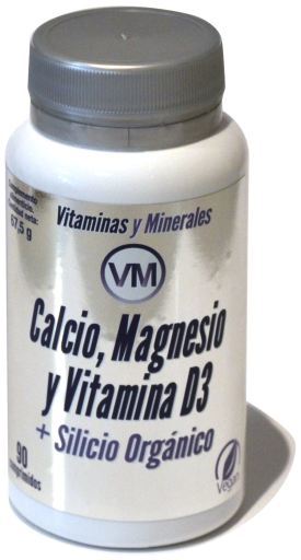 Ynsadiet VM Calcium, Magn&eacute;sium et Vit. D3 + Silicium Organique 90 Comprim&eacute;s