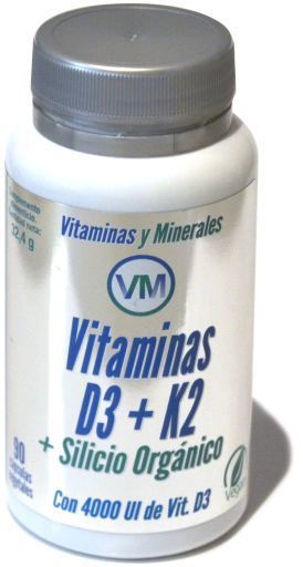 Ynsadiet VM Vitam. D3 + K2 + Silicium organique 90C