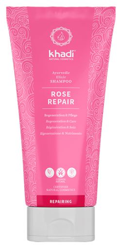 Khadi Shampooing Rose : r&eacute;parateur et revitalisant 200 ml