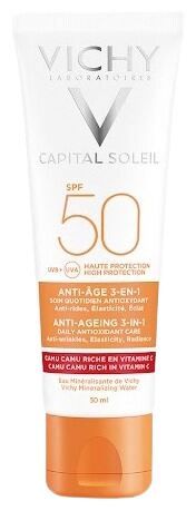 Vichy Capital Soleil Photoprotecteur Anti-&Acirc;ge 3 en 1 SPF 50 50 ml