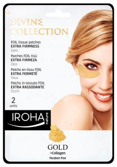 Patchs pour les yeux en tissu dor&eacute; Extra fermet&eacute; 2 pi&egrave;ces
