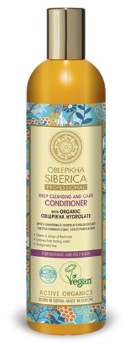 Natura Siberica Oblepikha Apr&egrave;s-shampooing pour cheveux normaux et gras 400 ml
