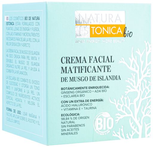 Natura Est&oacute;nica Cr&egrave;me visage matifiante &agrave; la mousse d'Islande 50 ml