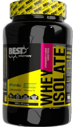 Best Protein Isolat de lactos&eacute;rum saveur fraise 1000 gr