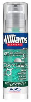 Williams Gel de rasage Peau normale Expert Oxyg&egrave;ne 0% alcool 150 ml