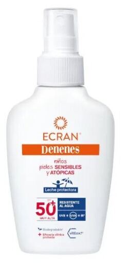 Ecran Denenes Lait Protecteur Peaux Sensibles et Atopiques SPF 50+ 100 ml