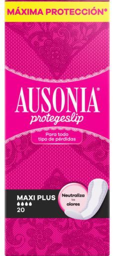 Ausonia Prot&egrave;ge-slips Maxiplus 20 unit&eacute;s