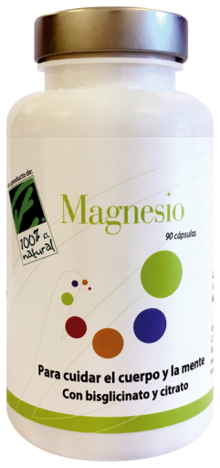 100% Natural Magn&eacute;sium 90 Capsules