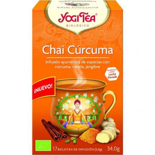 Yogi Tea Chai au curcuma 17 sachets de th&eacute;