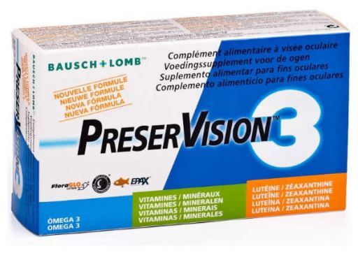 Bausch Lomb PreserVision 3 60 g&eacute;lules