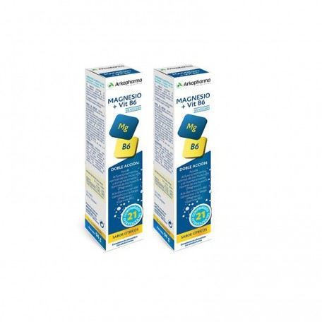 Arkopharma Pack Magn&eacute;sium + Vit B6 saveur d'agrumes 21 Comprim&eacute;s