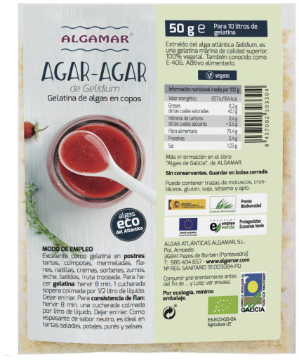 Algamar Flocons d'agar 50gr