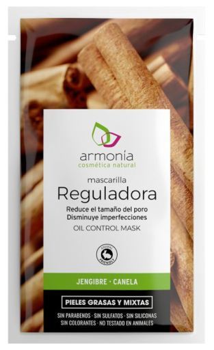 Armon&iacute;a Cosm&eacute;tica Natural Masques r&eacute;gulateurs au gingembre et &agrave; la cannelle 12 unit&eacute;s